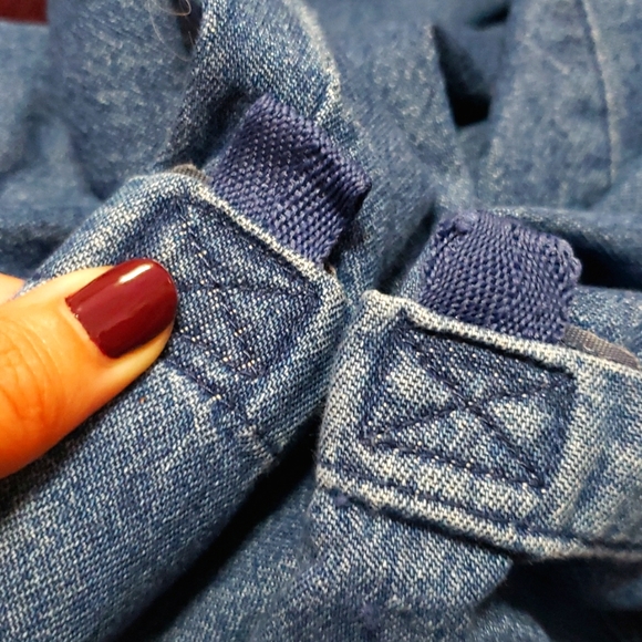 Vintage Basic Editions Capri Elastic Waist Crop Cargo Jean Drawstring Pants - Picture 7 of 7